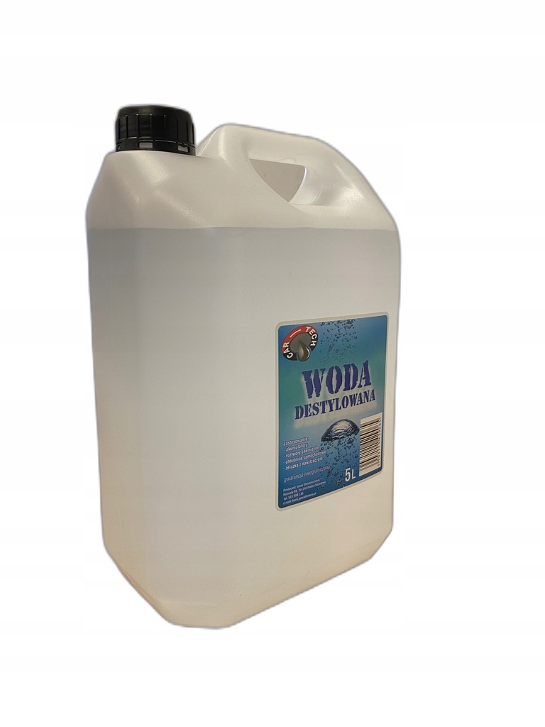 WODA DESTYLOWANA 20L 4X5L CAR-TECH Numer katalogowy producenta 3WO3-10480/5
