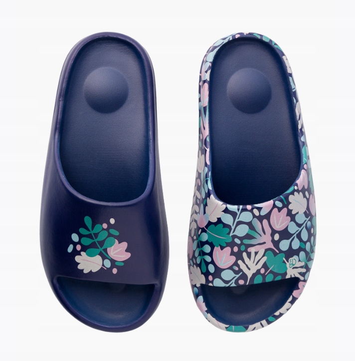 KLAPKI PIANKOWE DEDOLES CHUNKY 2103 KOLOROWE LIŚCIE R.36