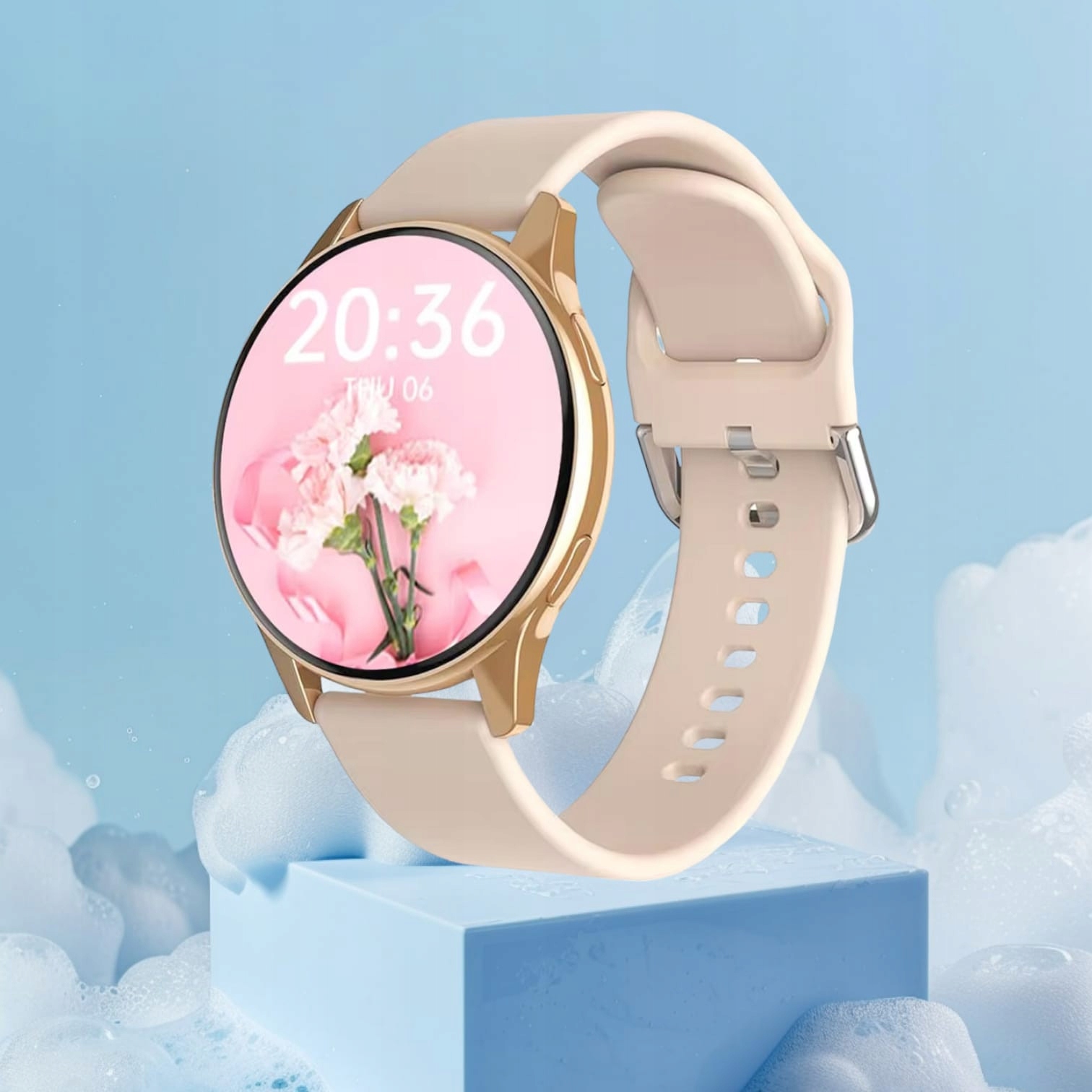 SMARTWATCH ZEGAREK POLSKIE MENU ROZMOWY SPORT SMART WATCH DAMSKI LIMITED Komunikacja Bluetooth