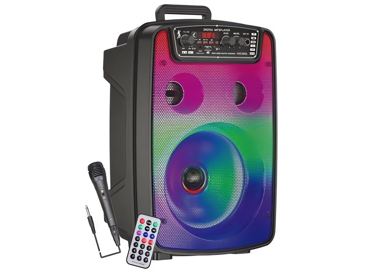 Ggv 808 Bluetooth reproduktor, Led podsvícení, mikrofon, dálkové ovládání