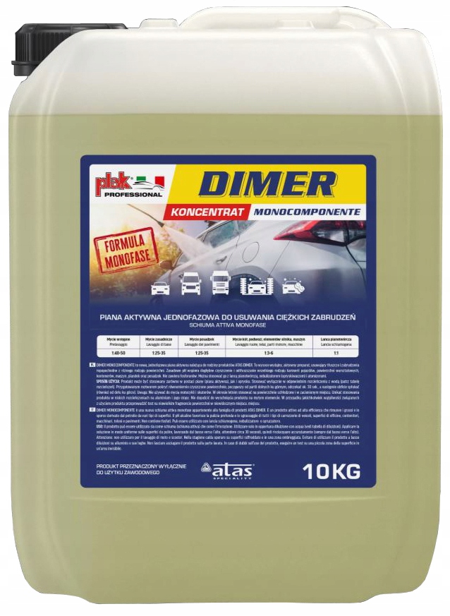 Plak Dimer Monocomponente Jednofazowa Piana Aktywna Koncentrat 10KG