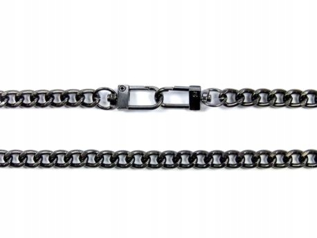 Łańcuszek do torebki 60 cm czarny nikiel 08