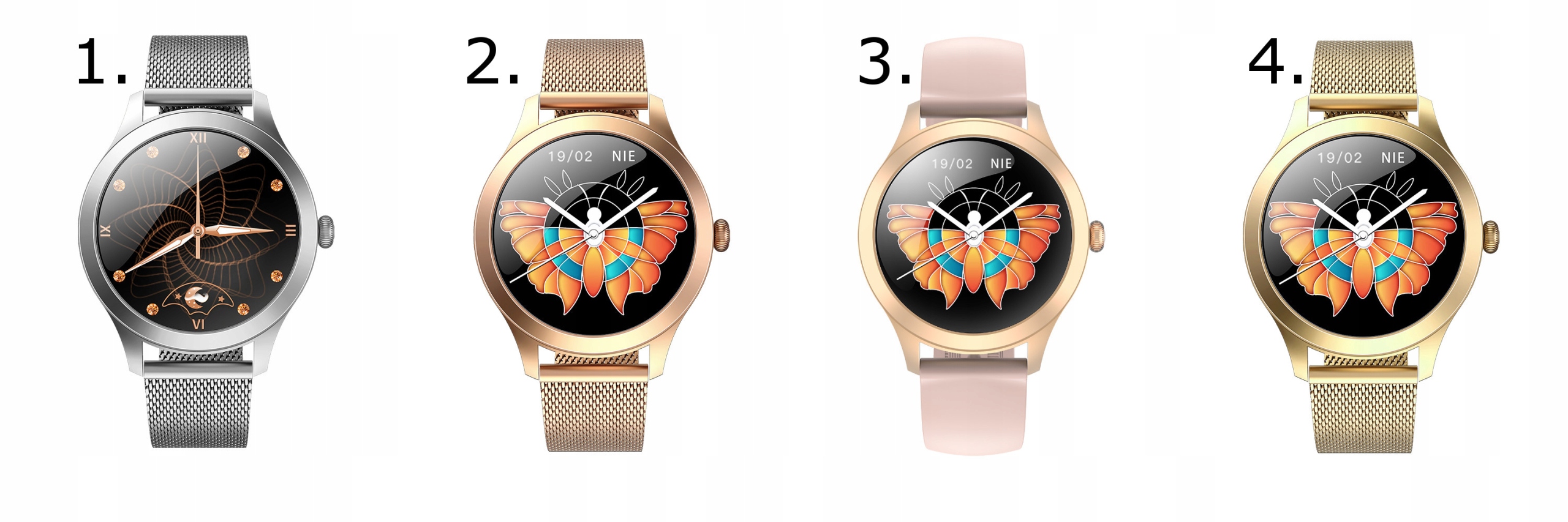 SMARTWATCH G. ROSSI PRO NEW FULL DOTYK Materiał paska stal