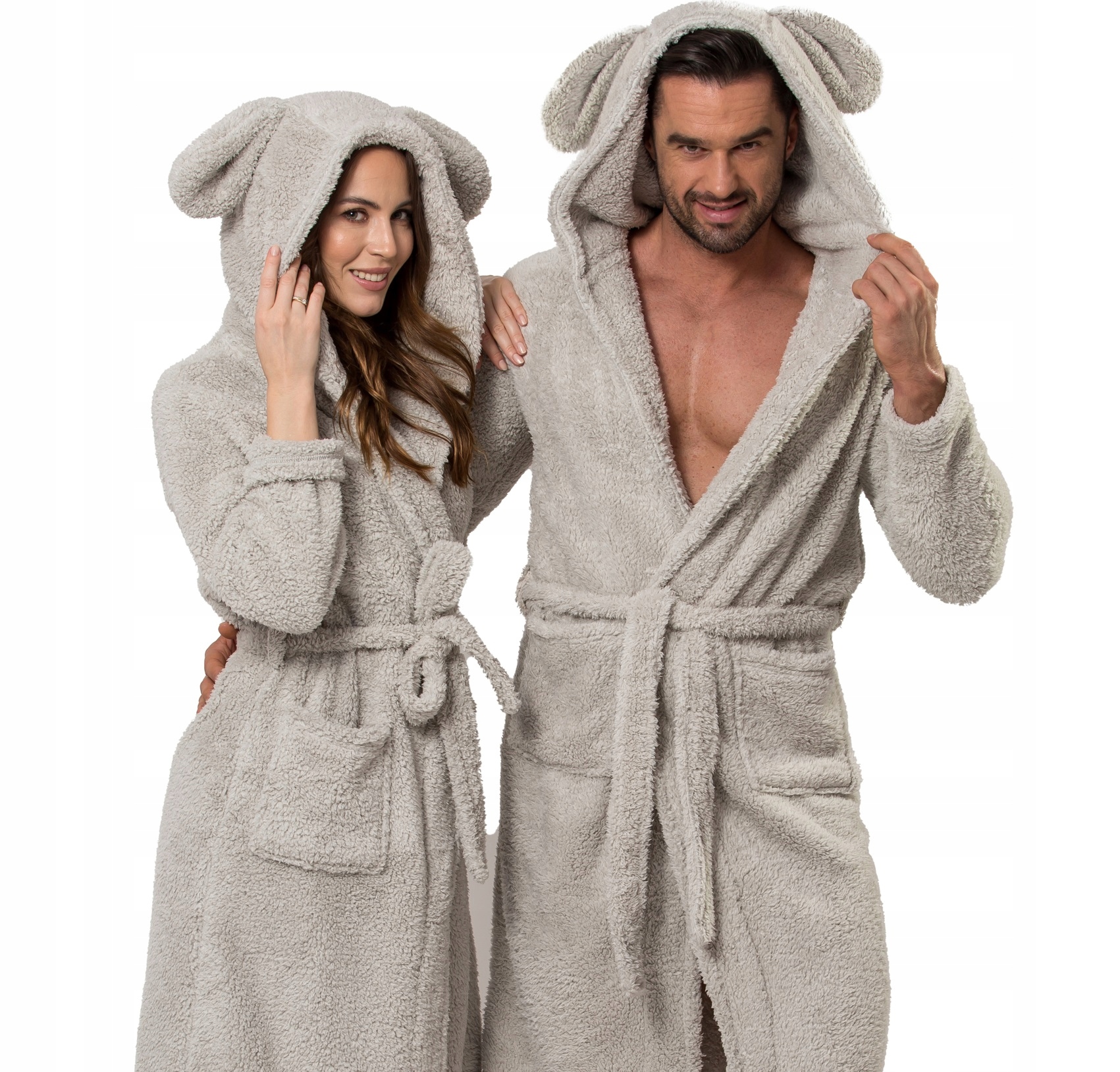 MIŚ DAMSKI SZLAFROK TEDDY Z USZAMI PREZENT PLUSZ Kod producenta SZL-08804