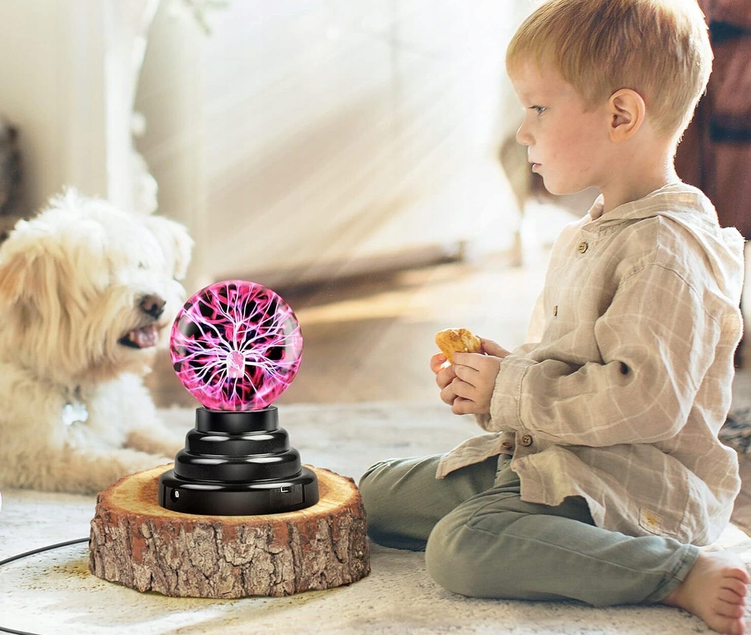 KULA PLAZMOWA MAGICZNA LAMPA LAMPKA EDUKACYJNA USB BIURKOWA DLA DZIECI 25CM Liczba punktów światła więcej niż 12