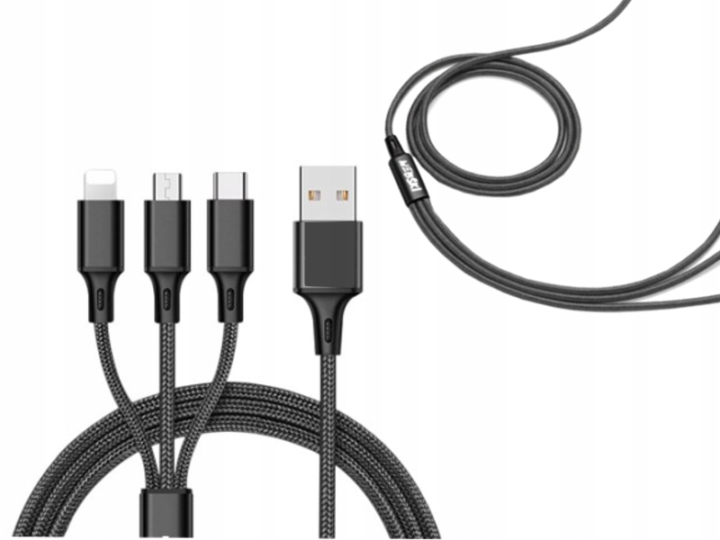 

Kabel 3w1 Do Smartfonów Tabletów