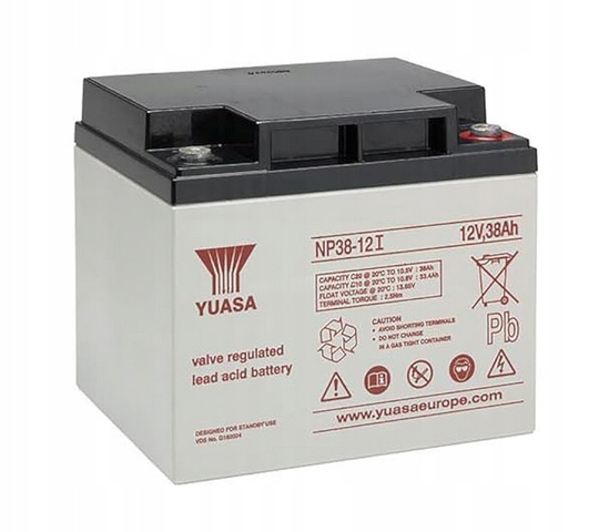 Yuasa NP38-12 38Ah akumulator do wózków inwalidzkich maszyn sprzątających