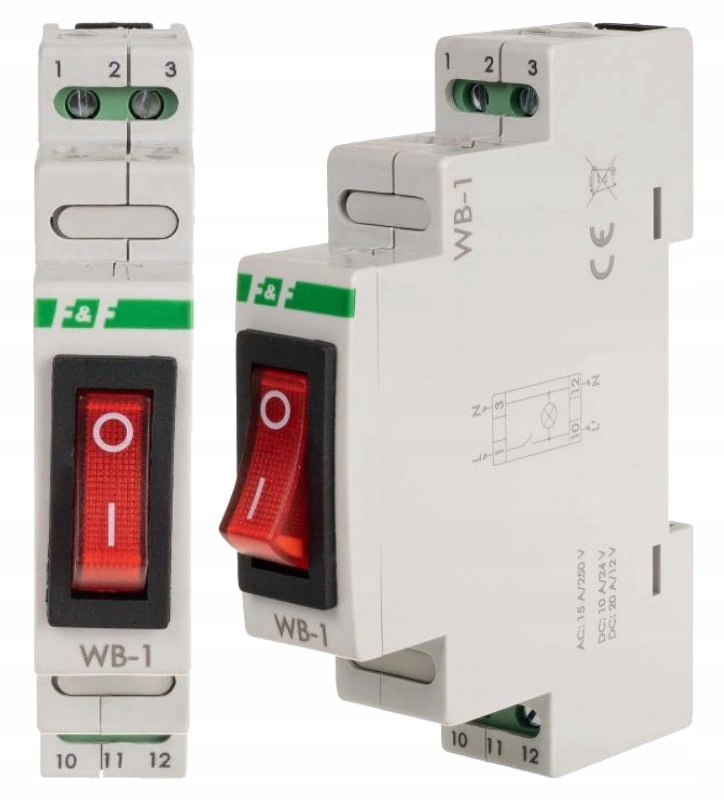 

F&f Przełącznik podświetlany dwupozycyjny 250V