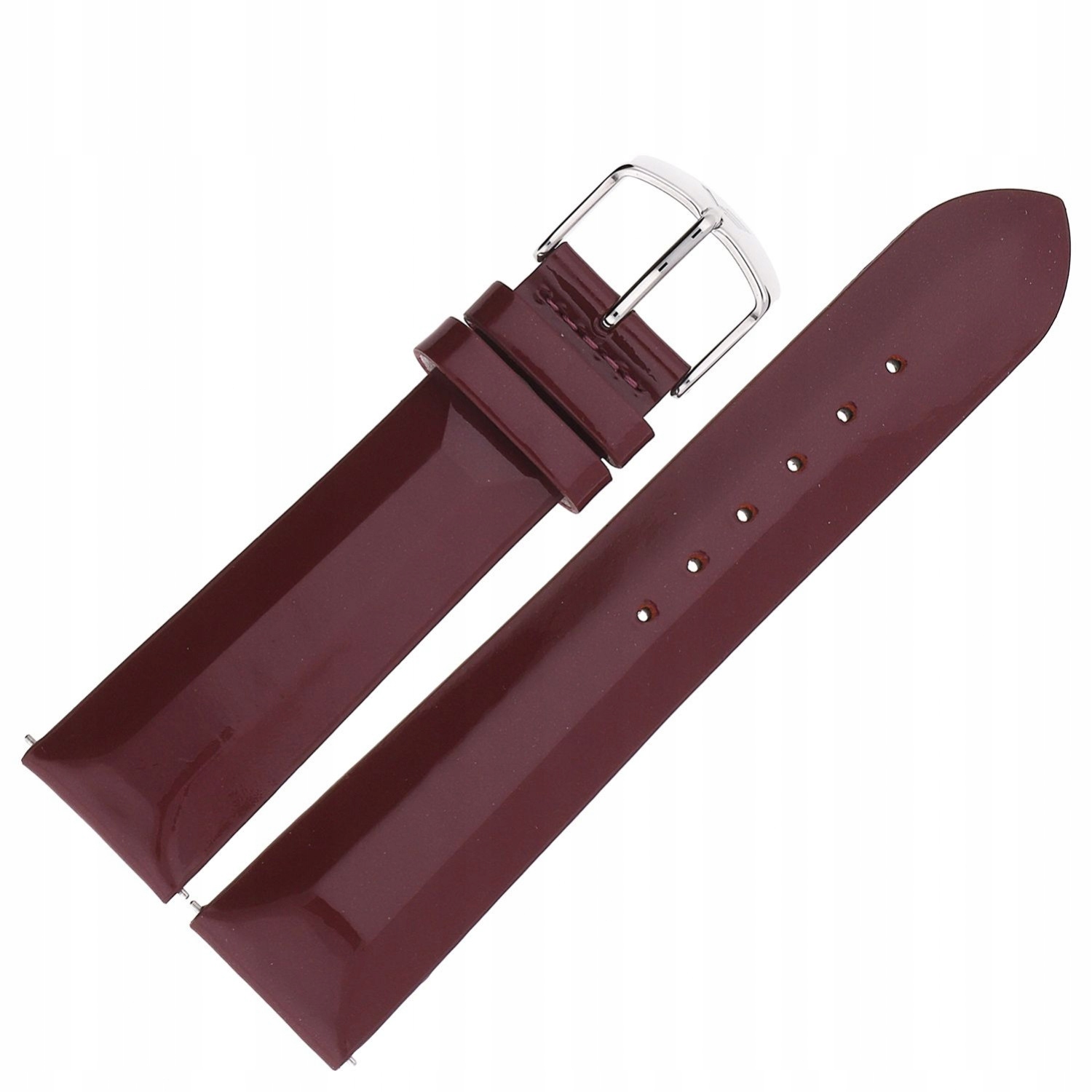 Pásek Undine Kůže (E567) purpurový, hladký, ocelový.