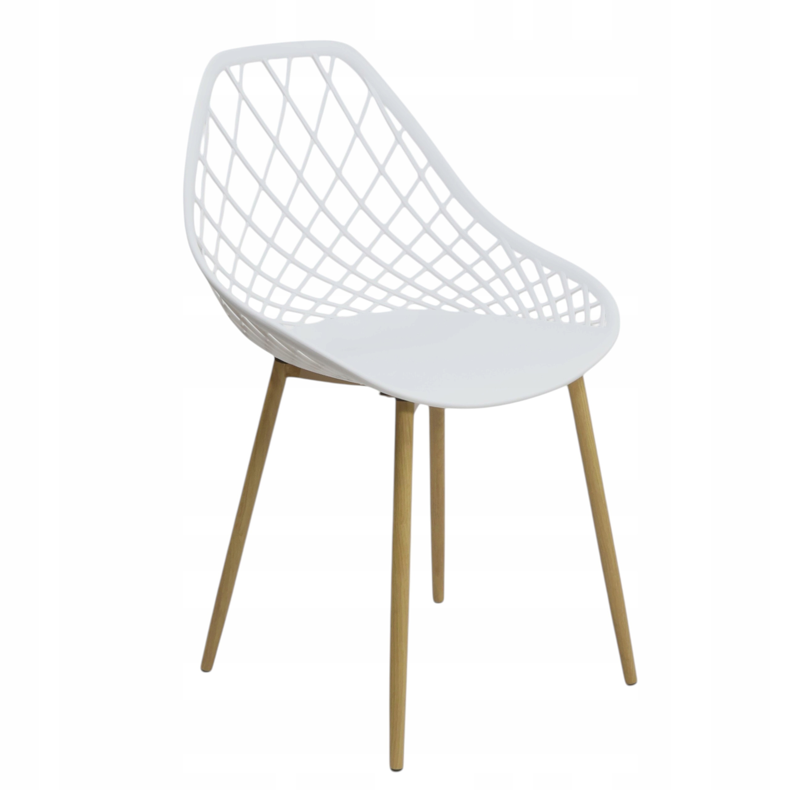 Skandinávské prolamované křeslo Loft Bílé Moderní křeslo do obývacího pokoje Kuchyně