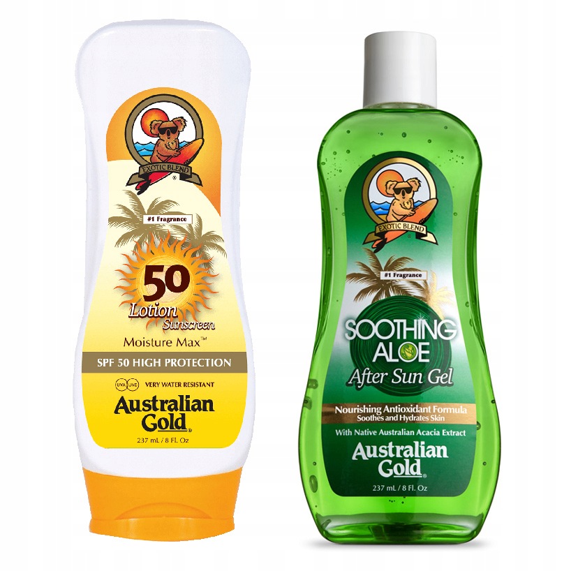 Australian Gold Spf 50 mléko 237 ml Soothing Aloe After Sun gel 237 ml