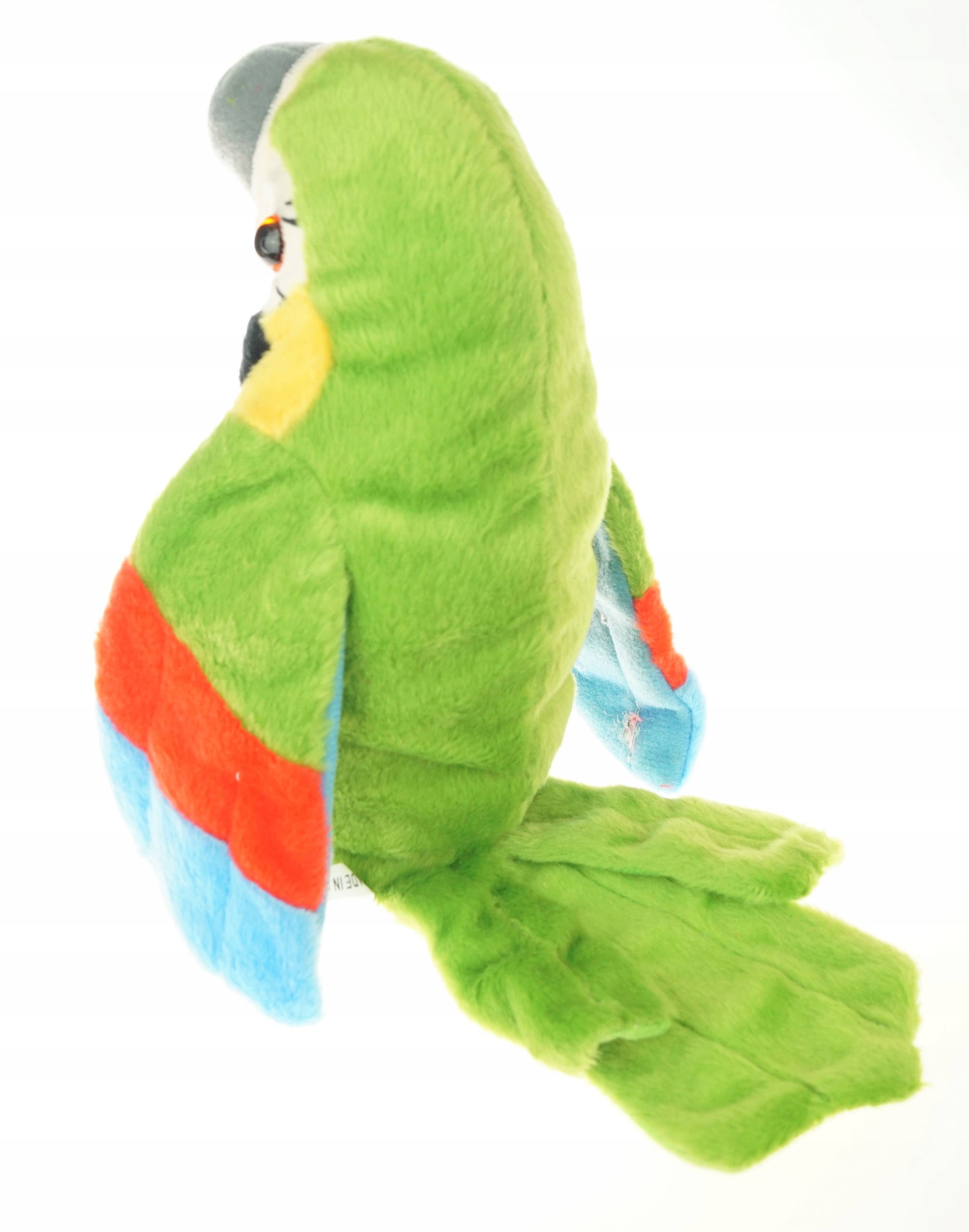 Interaktywna gadająca papuga - gadająca papuga - zielona/niebieska/czerwona Wysokość produktu 25 cm