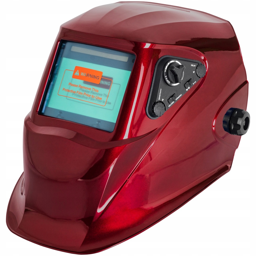 Przyłbica Automatyczna Magnum Turbo Czerwona