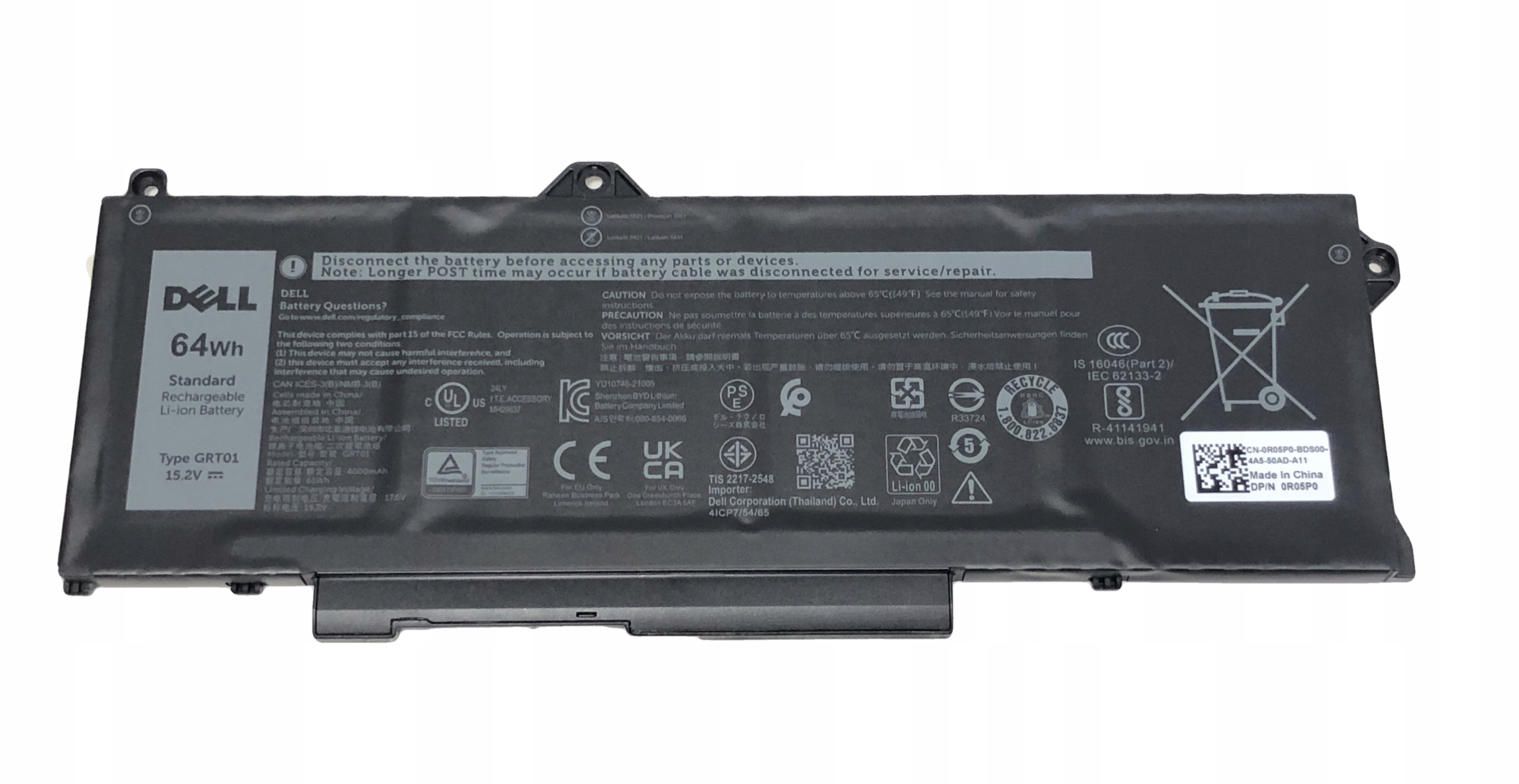 Nowa Oryginalna Bateria Dell Latitude 5421 5431 5521 5531 64Wh GRT01
