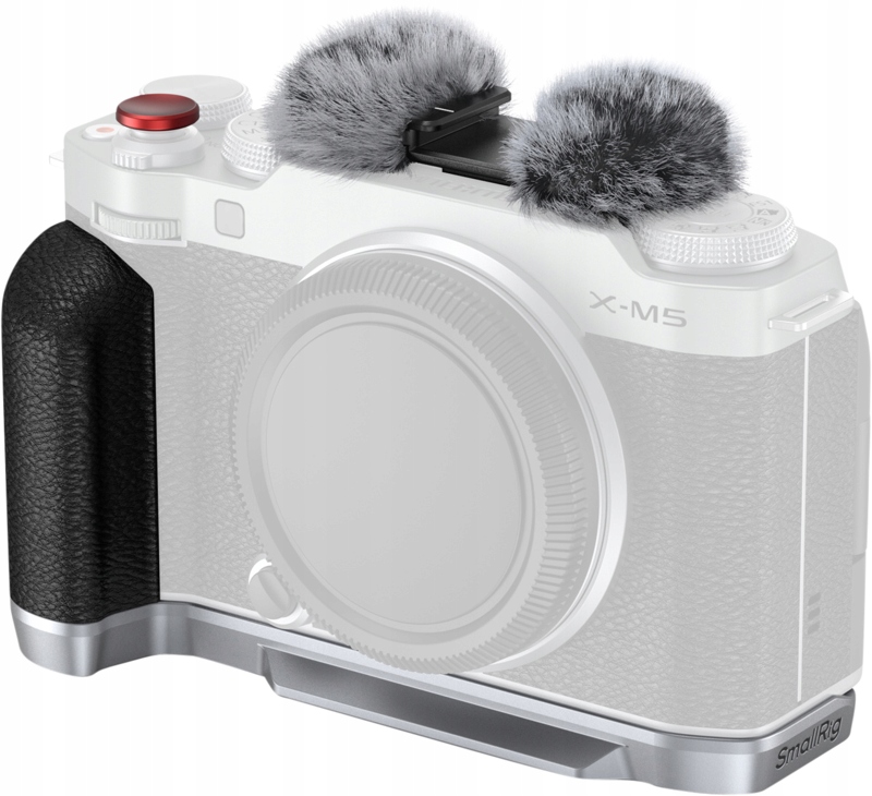 SmallRig 4875 L-Držák s Silikonovou Rukojetí pro X-M5 Stříbrný