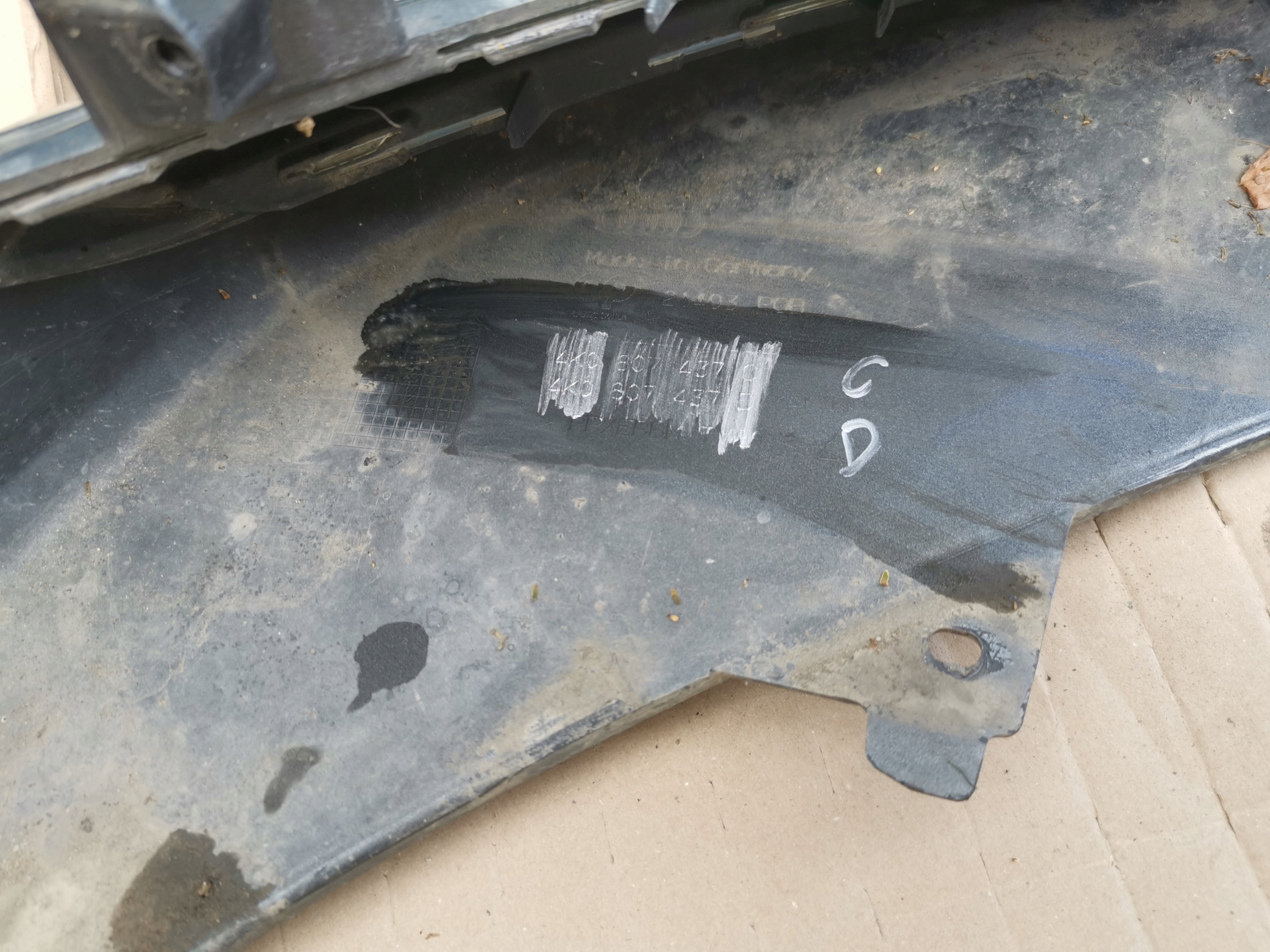 bumper front front AUDI A6 C8 S-LINE 4K0807437C