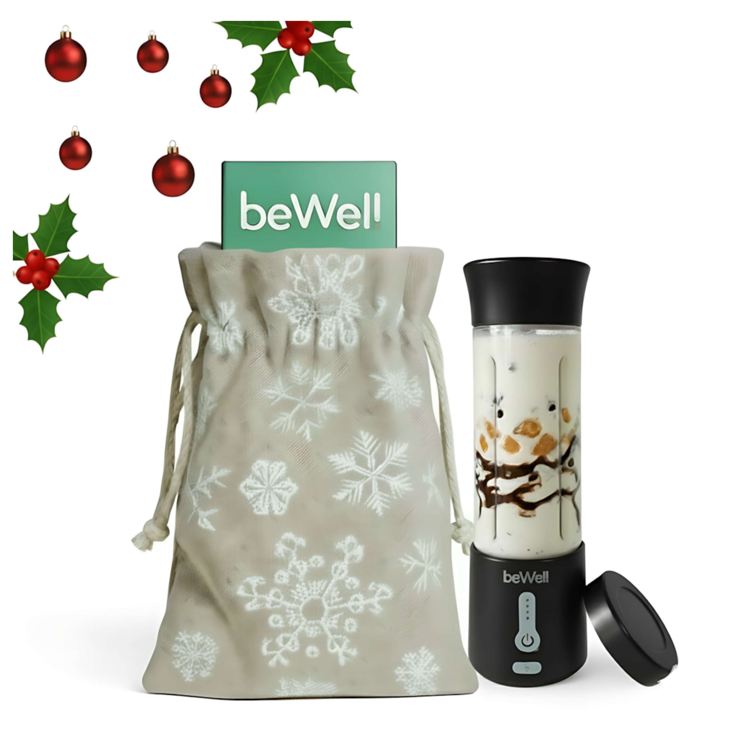 Kalichový mixér Přenosný bezdrátový beWell na Usb dárková taška