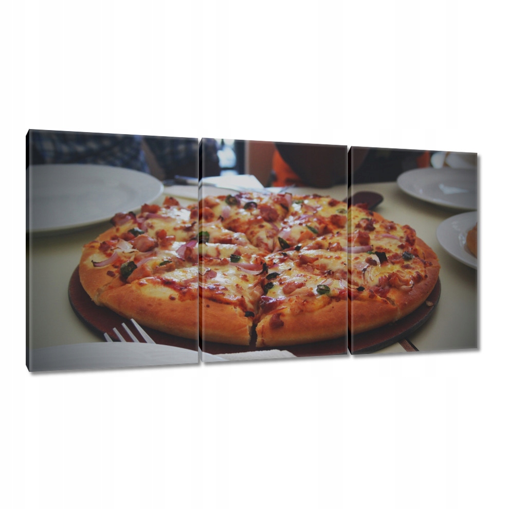 

Obrazy 120x60 Pizza w kawałkach