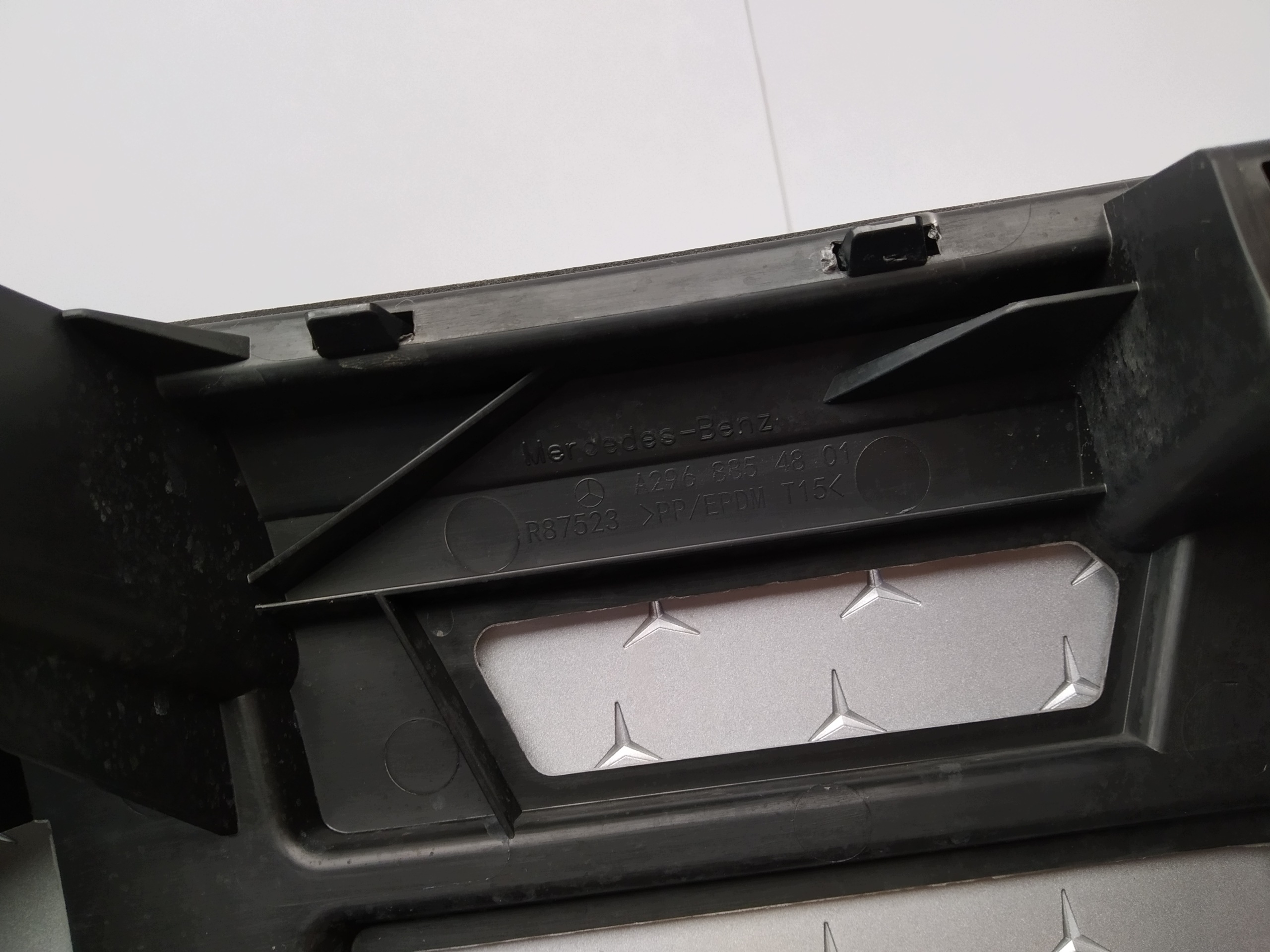 W296 Mercedes X296 EQS SUV front prekladgrill w bumper front support pillar