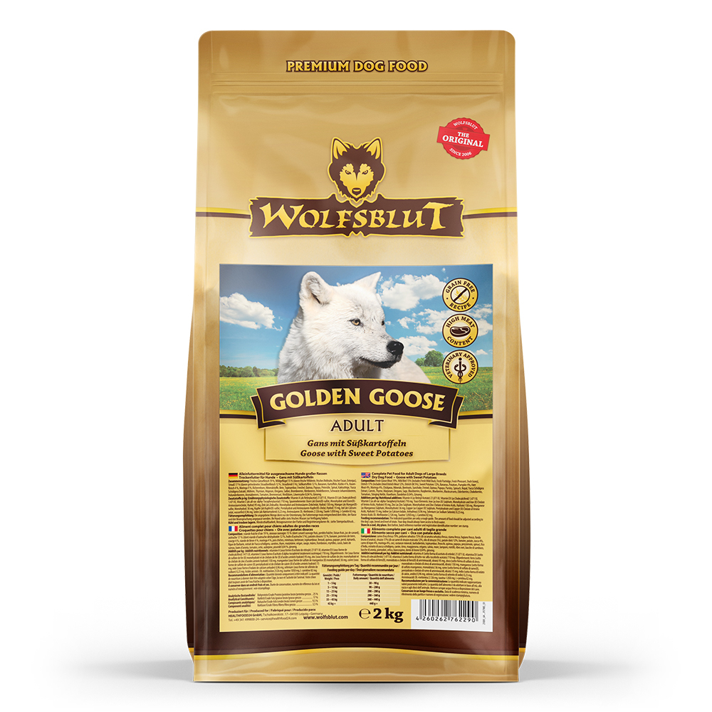 Wolfsblut Dog 2kg Golden Goose husa batáty