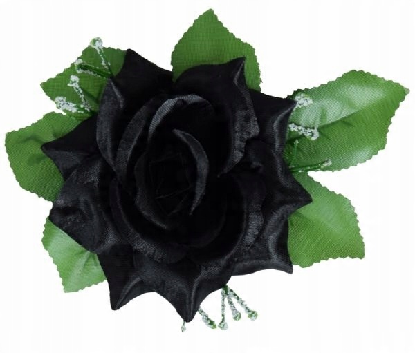 

Róża główka z liściem gipsówką Black