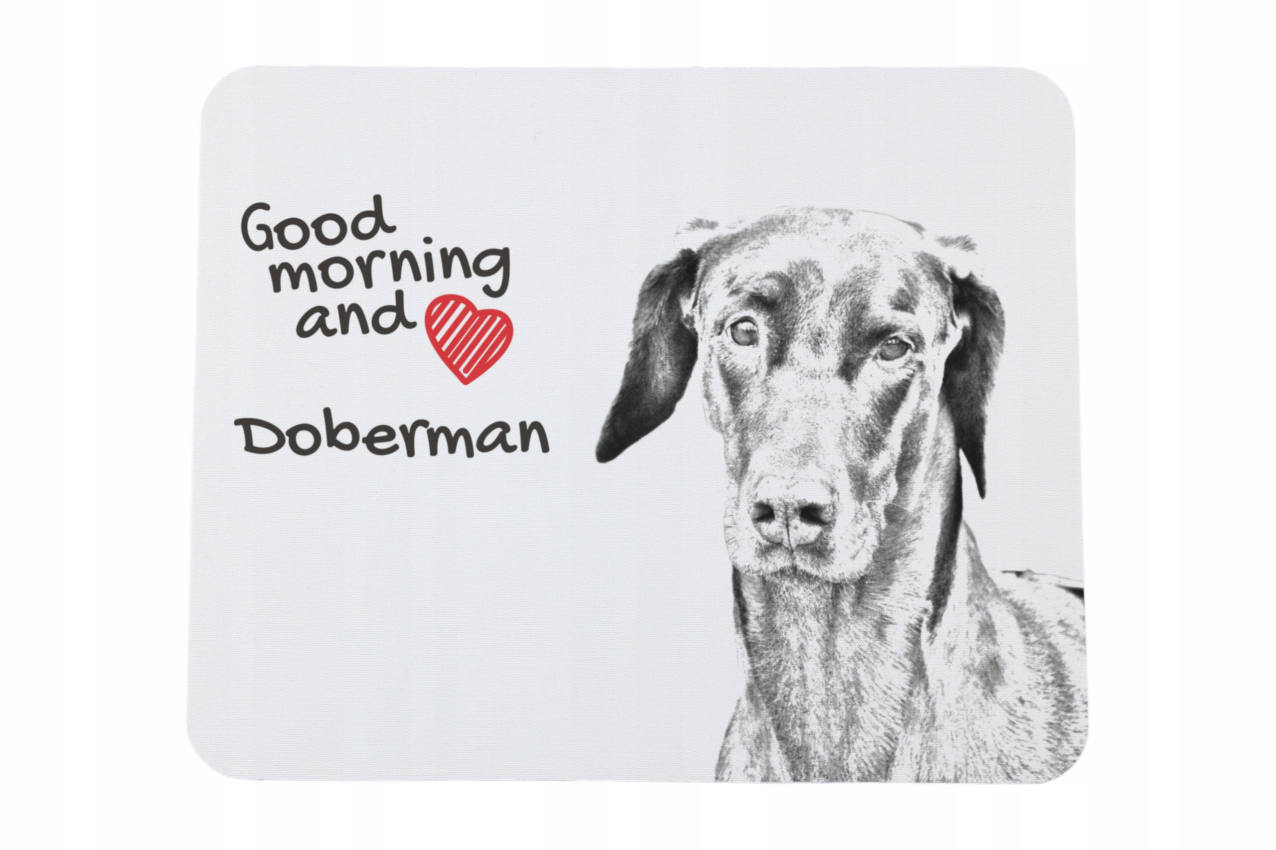 Doberman, Dobermann podkładka pod myszkę z nadrukiem, personalizowana pod