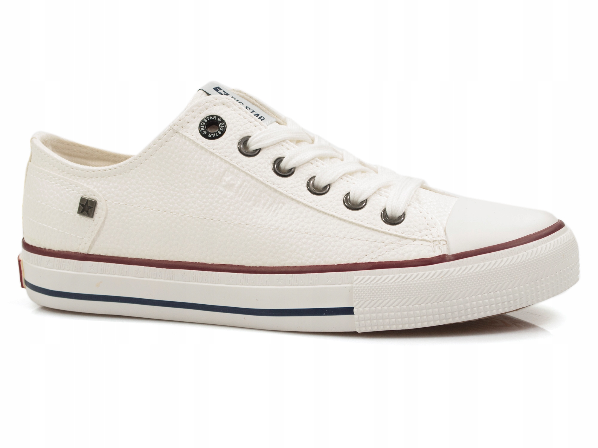 

trampki Big Star II274001 ekoskóra sneakersy Białe