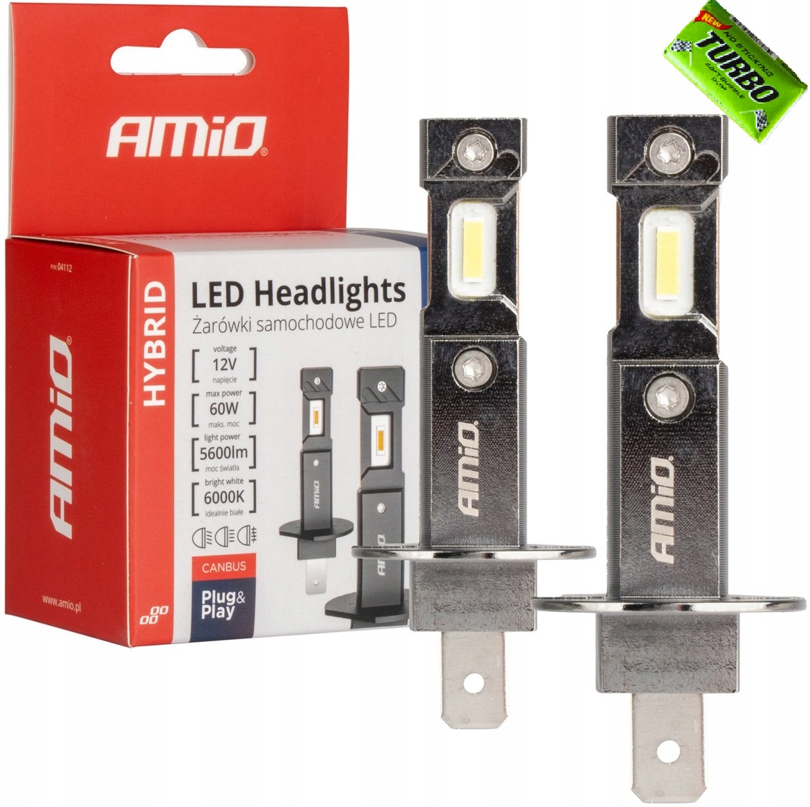 Żarówki H1 6000K Canbus 60W do auta samochodusamochodowe Led seria Hybrid