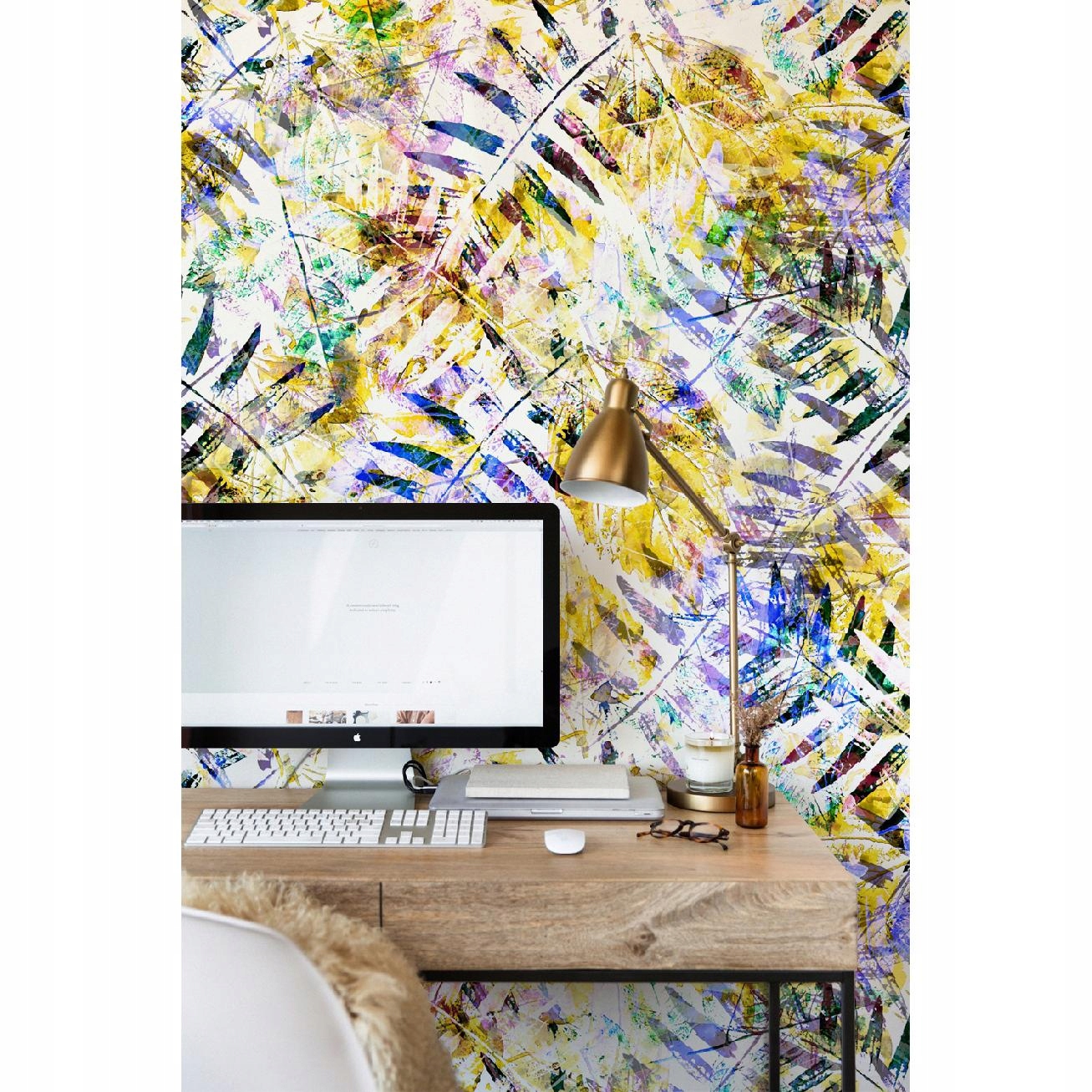 

Fototapeta flizelinowa Złote liście 208x146 + klej