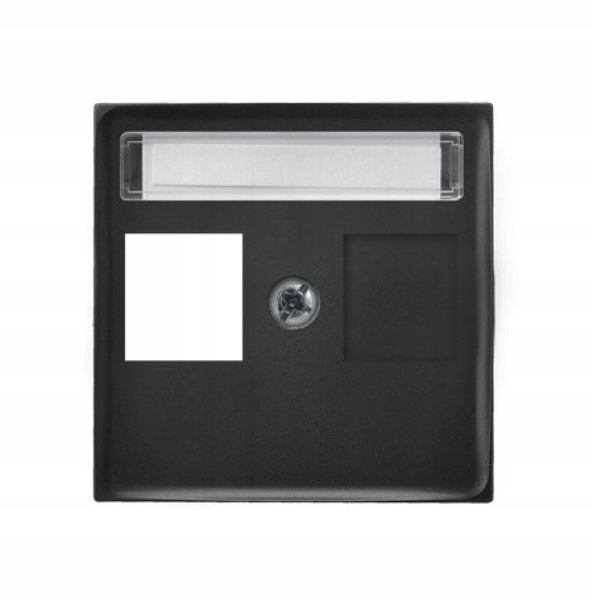 

Aria Pokrywa gniazda pojedynczego Keystone czarny