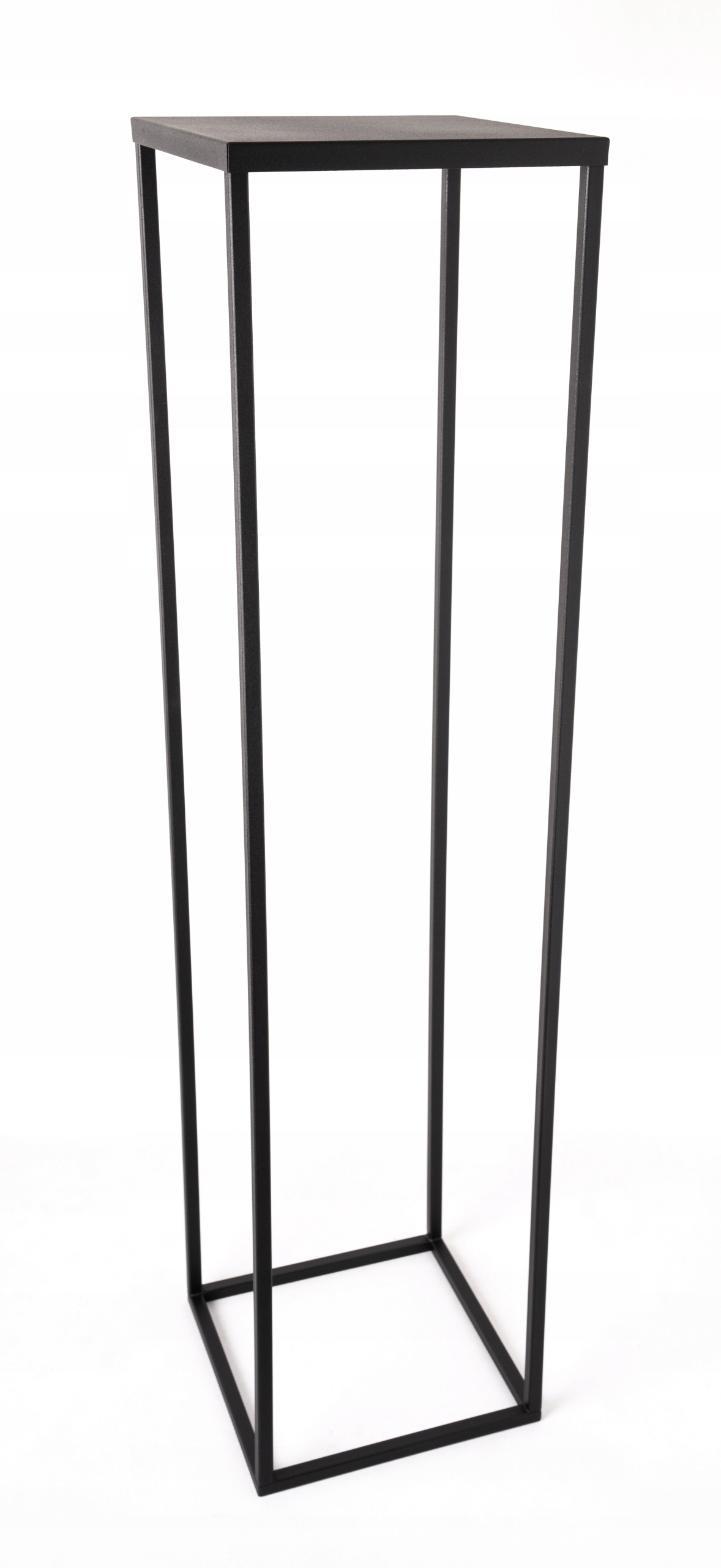 

Stojak Kwietnik Loft Metalowy Czarny Solidny 100cm