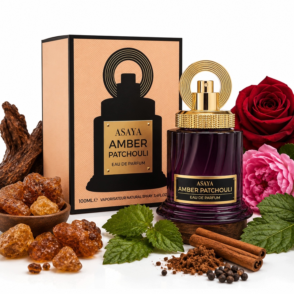 Oryginalne Perfumy Arabskie Emper Asaya Amber Patchouli 100ml Edp+gratis