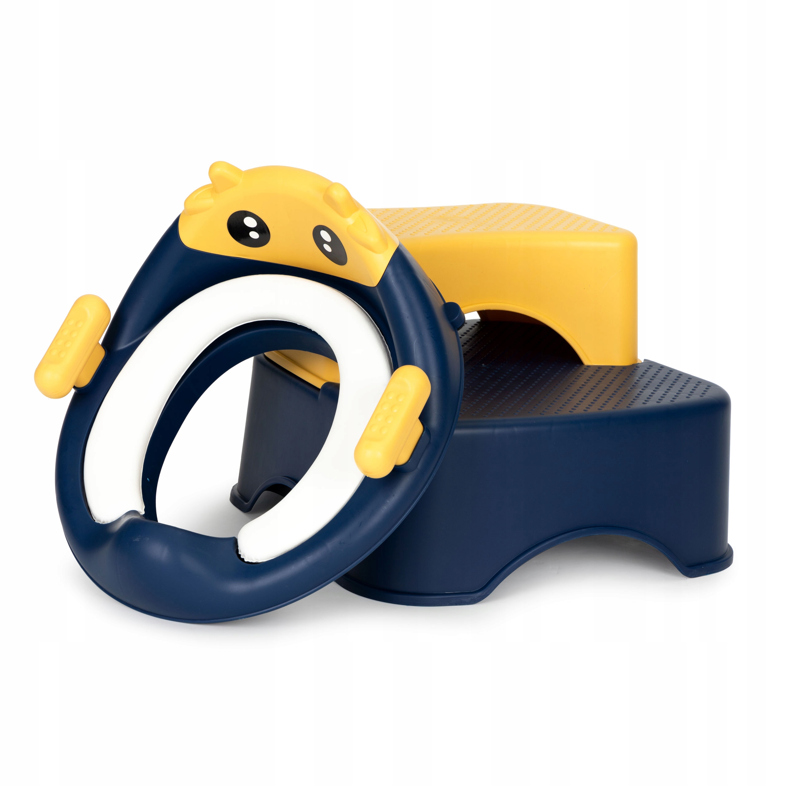 NAKŁADKA DESKA NA SEDES TOALETĘ PODNÓŻEK ZE SCHODKAMI MIĘKKA ANTYPOŚLIZGOWA Długość (cm) 38.12 cm