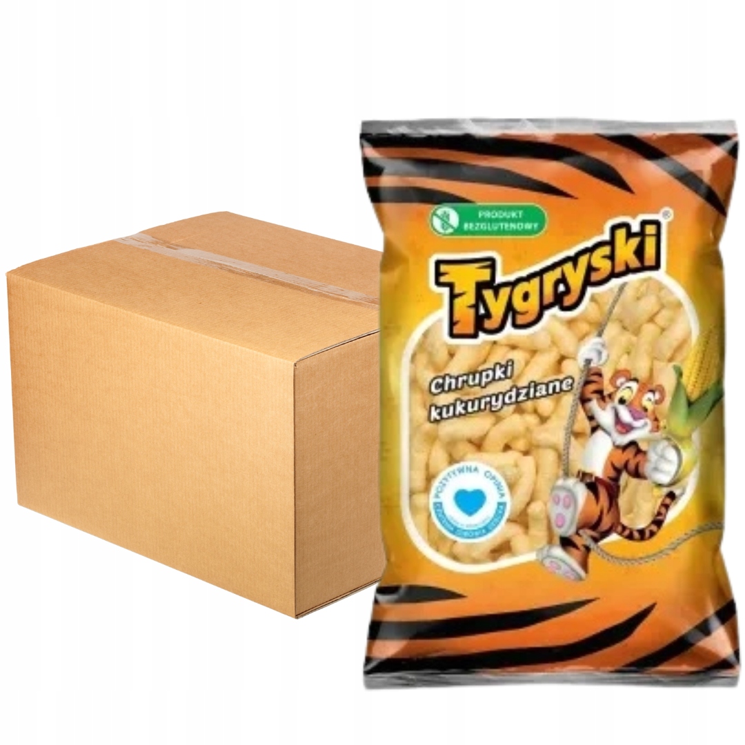 Kukuřičné lupínky Tygryski 90 g x 28 kusů