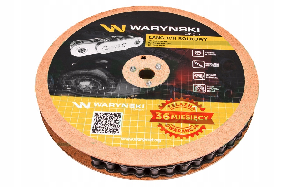 W-L06B1 - Роликовая цепь WARYNSKI 06B-1 R1 3/8 5M + звено