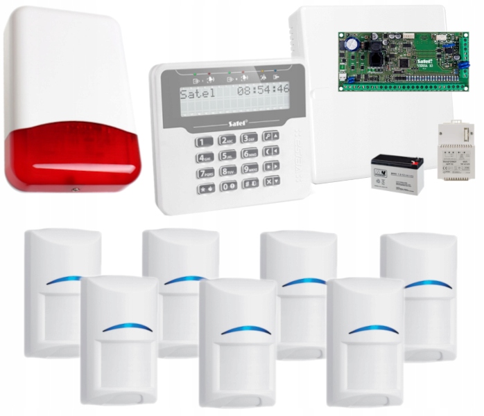 

Satel System Alarmowy Versa 10 LCDM 7 Czujek Bosch