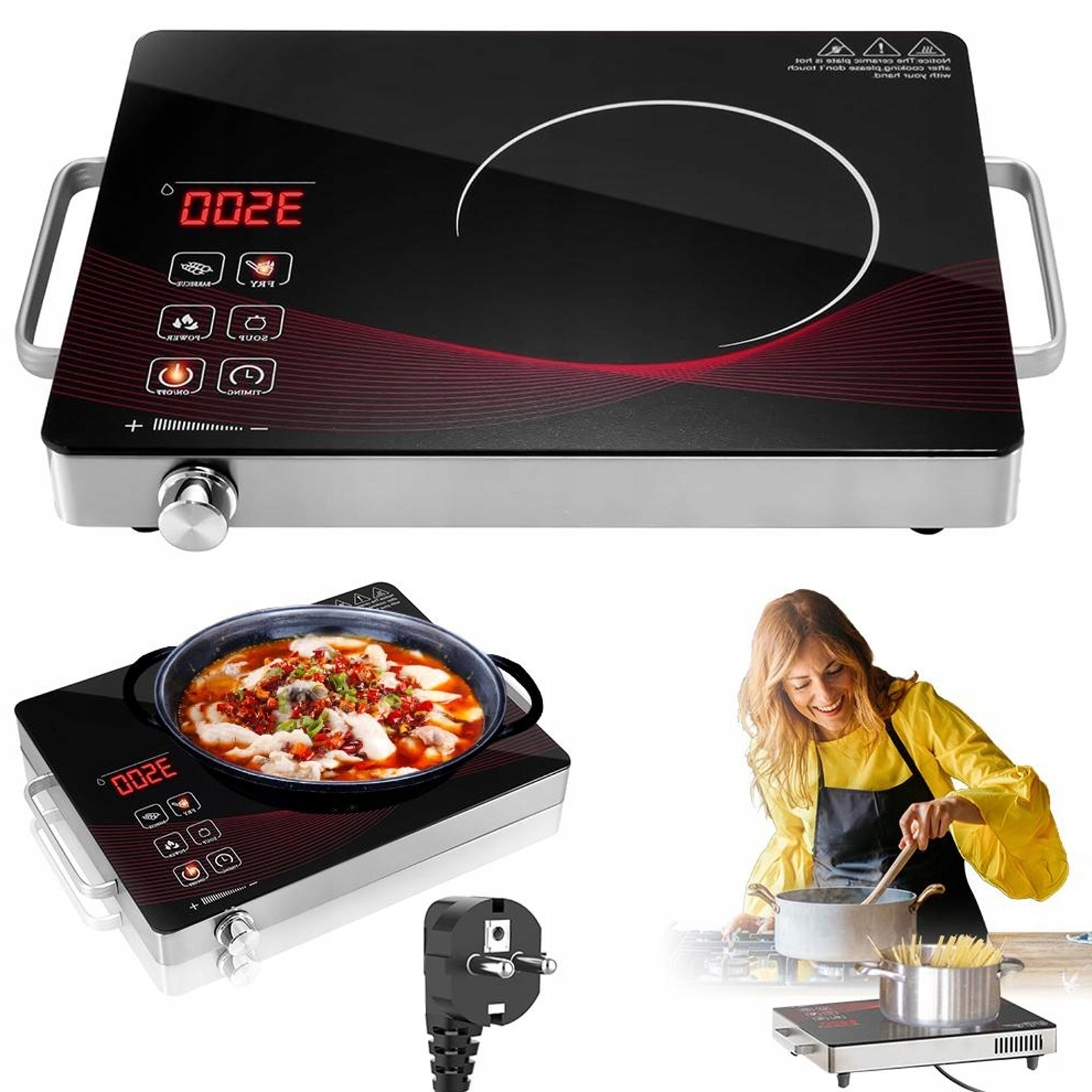 Przenośna Płyta Indukcyjna Z Regulacją Mocy I Timerem