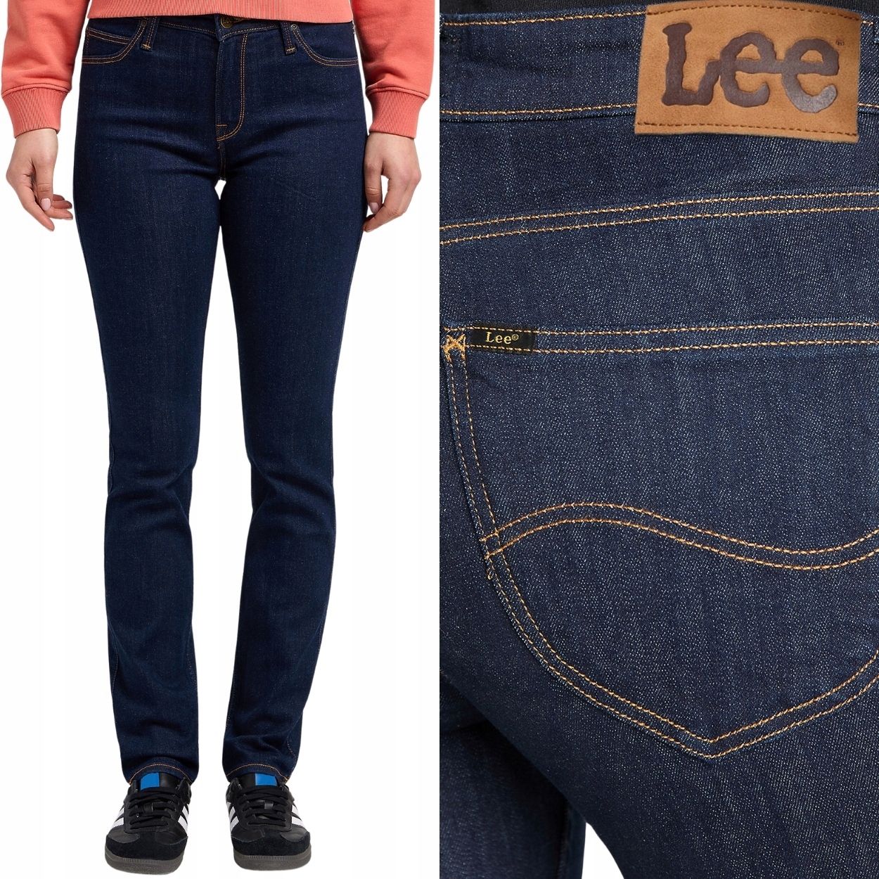 Lee Elly slim One Wash dámské přiléhavé jednoduché džínové kalhoty W30 L33