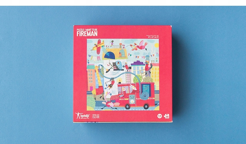 AB49 Puzzle Londji chcę być strażakiem strażak 36 Płeć chłopcy dziewczynki