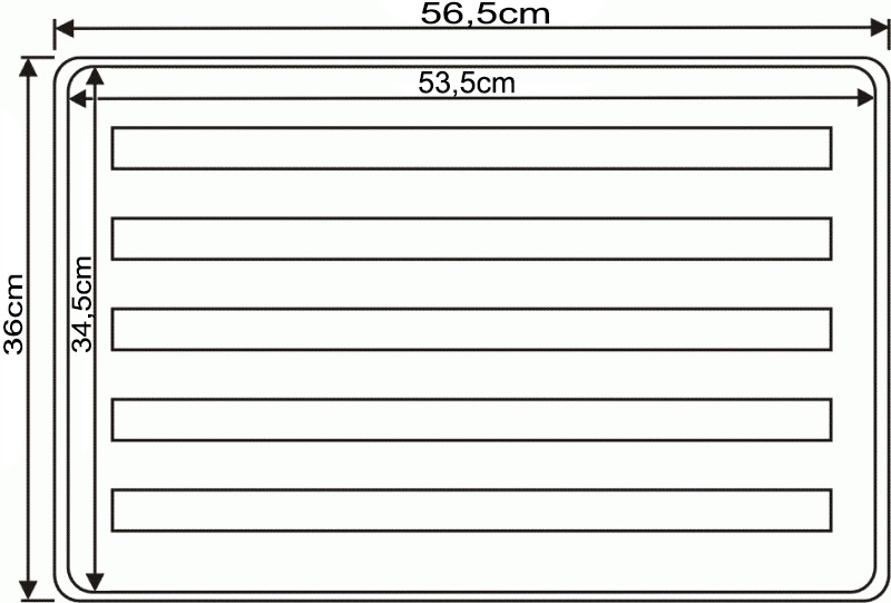 Kuweta - tacka pod doniczko palety 36x56cm Kod producenta DPT4