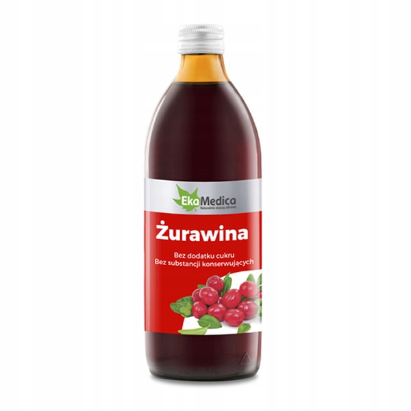 

Sok z żurawiny 100% bez cukru 1l