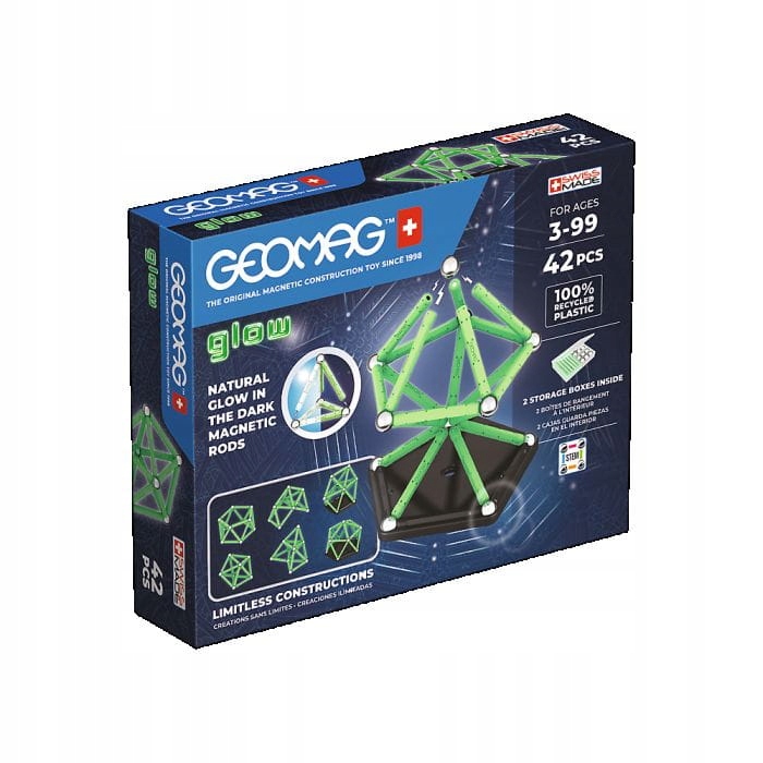 Klocki magnetyczne - GEOMAG GLOW 42 el. 3+