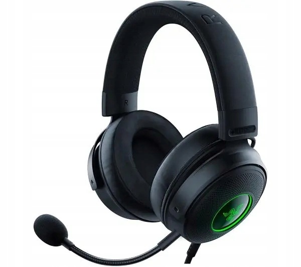 Słuchawki przewodowe z mikrofonem Razer Kraken V3 Hypersense Nauszne Czarny