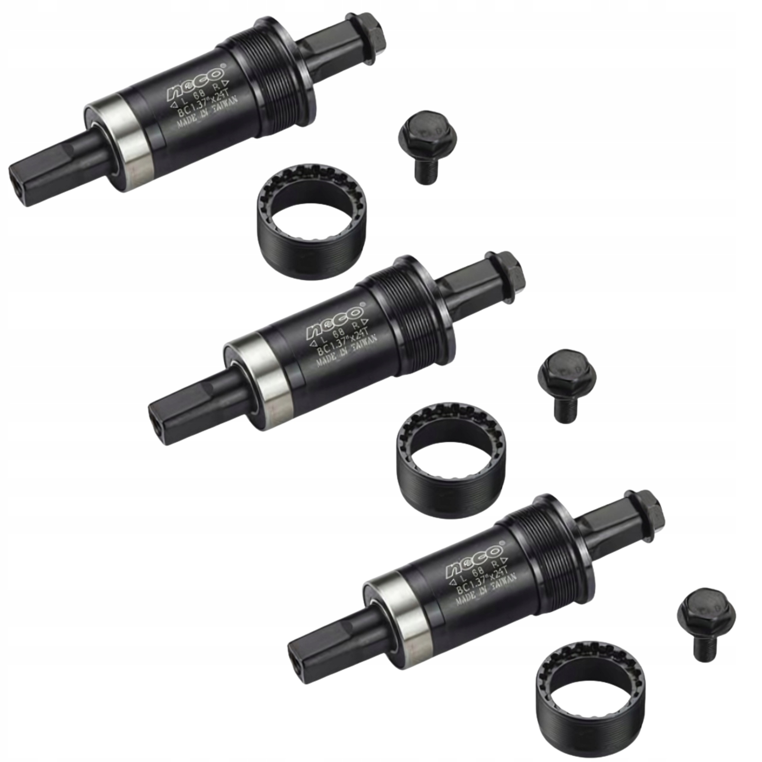 Suport kwadratowy Neco B910 Bsa 68x119 mm Cr-Mo, uszczelnione łożyska