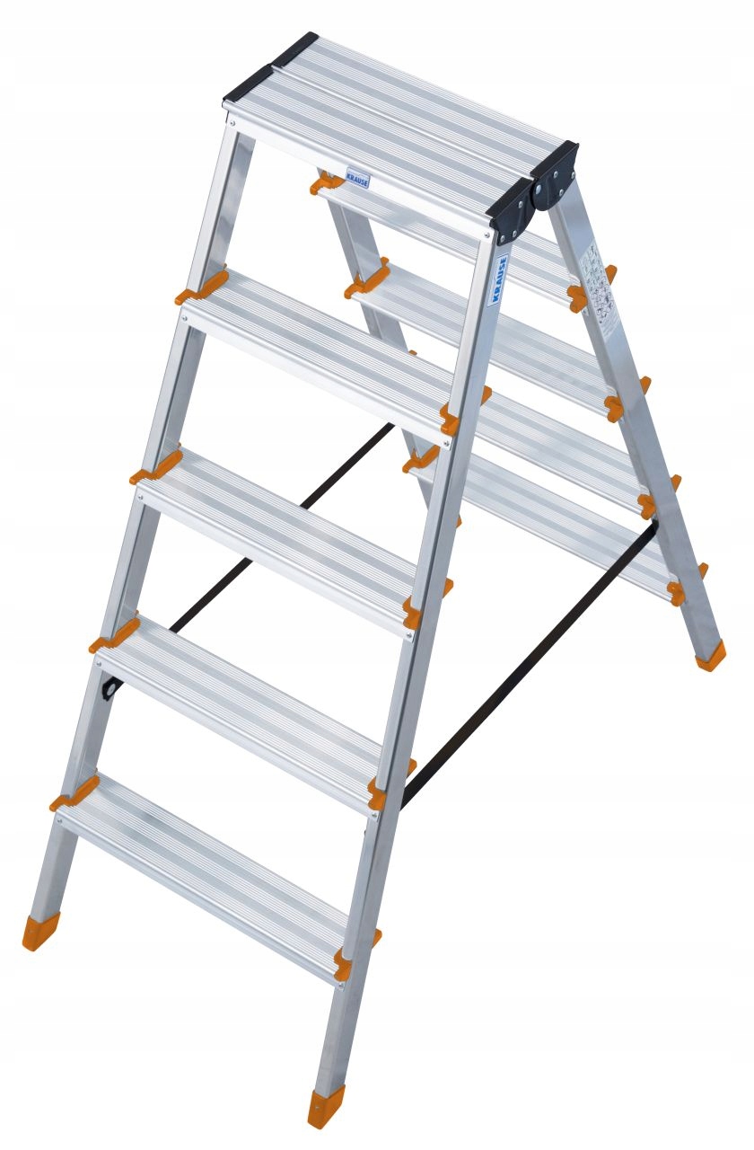 Drabina aluminiowa KRAUSE 2x5 ze stopniami Dopplo