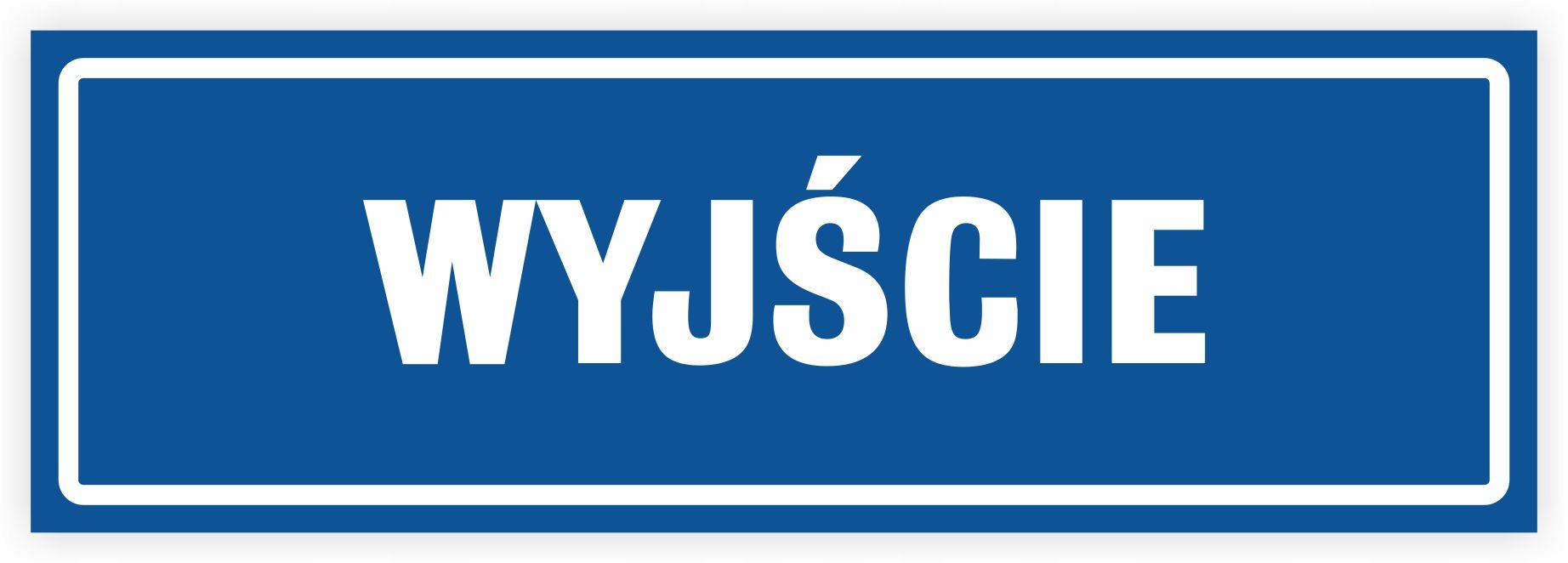 

Tabliczka Wyjście 30x10 cm Uv