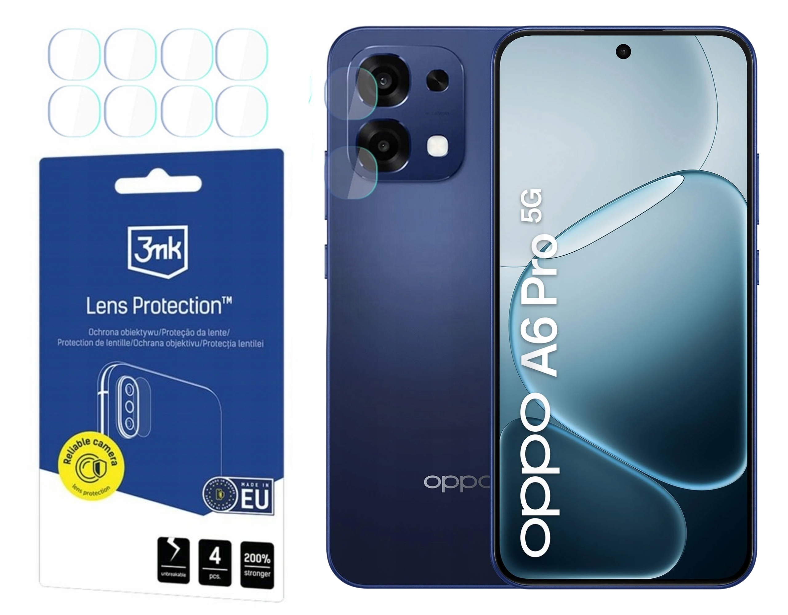 Sklo na objektív 3MK Lens pre Oppo A6 Pro 5G 4ks