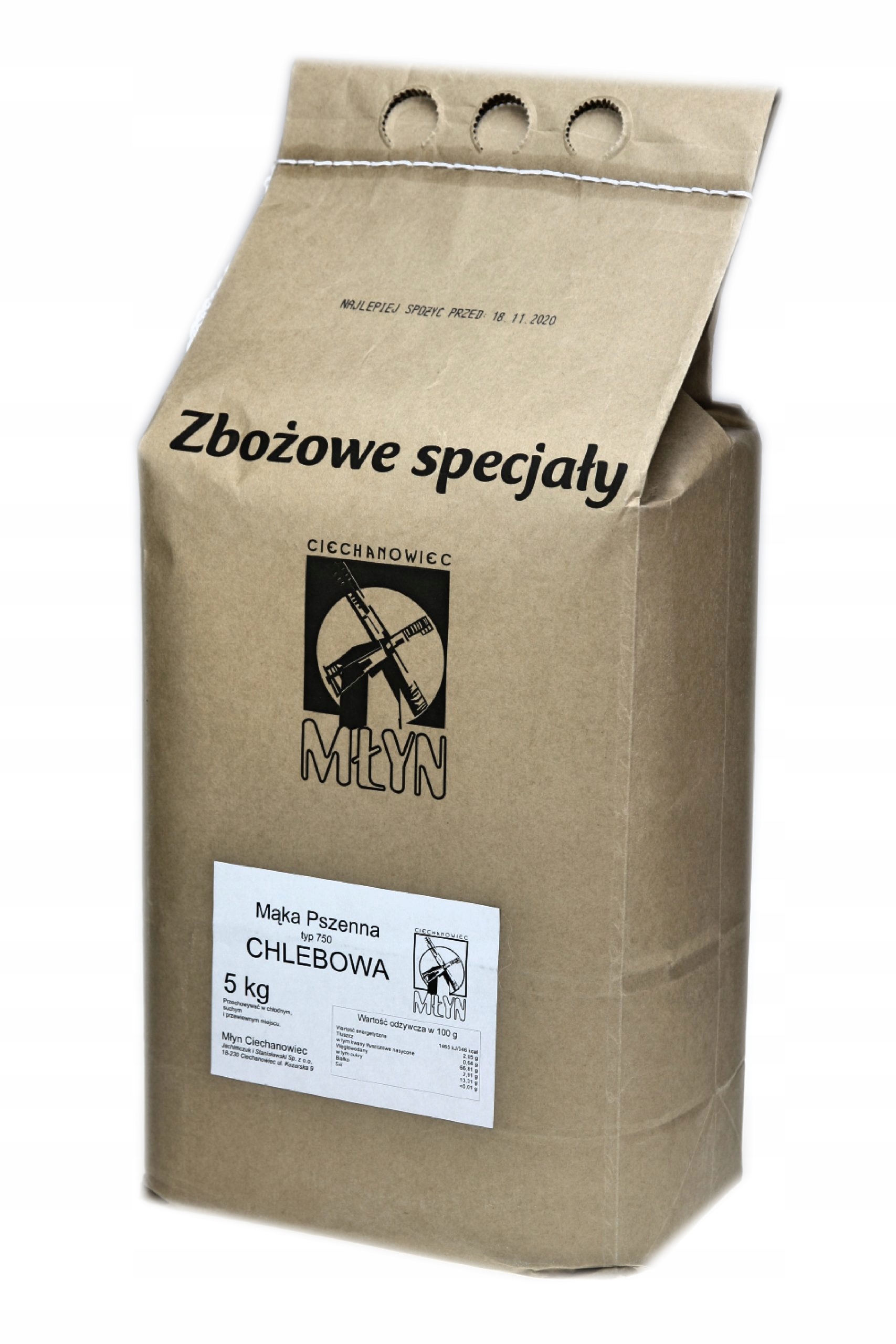 Pšeničná mouka chlebová typ 750 5 kg X 4 ks