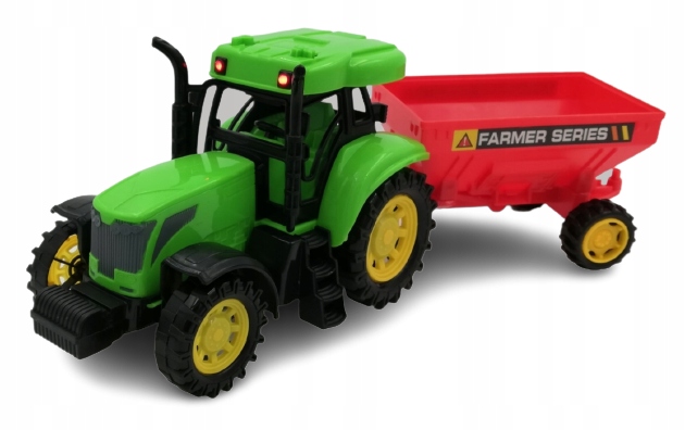 Ciągnik traktor zabawkowy przyczepa moduł głosowy