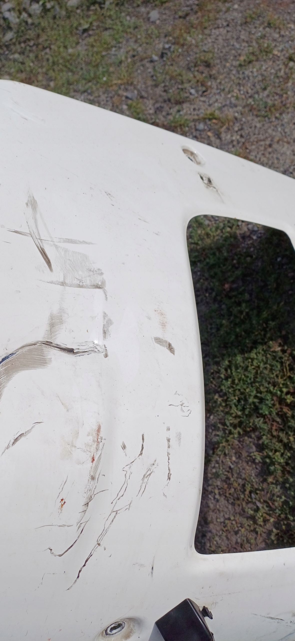 MAN TGX side corner of a bumper side